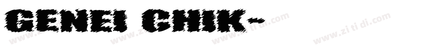 GenEi Chik字体转换